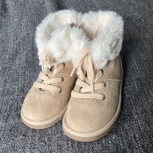 GAP cream colored boots.